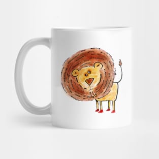 Lion and sneakers Mug